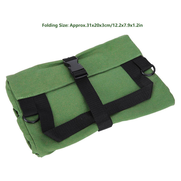 Portable Canvas Spanner Wrench Tool Roll Up Storage Bag Organizer Pouches Case - ZEYTONCART