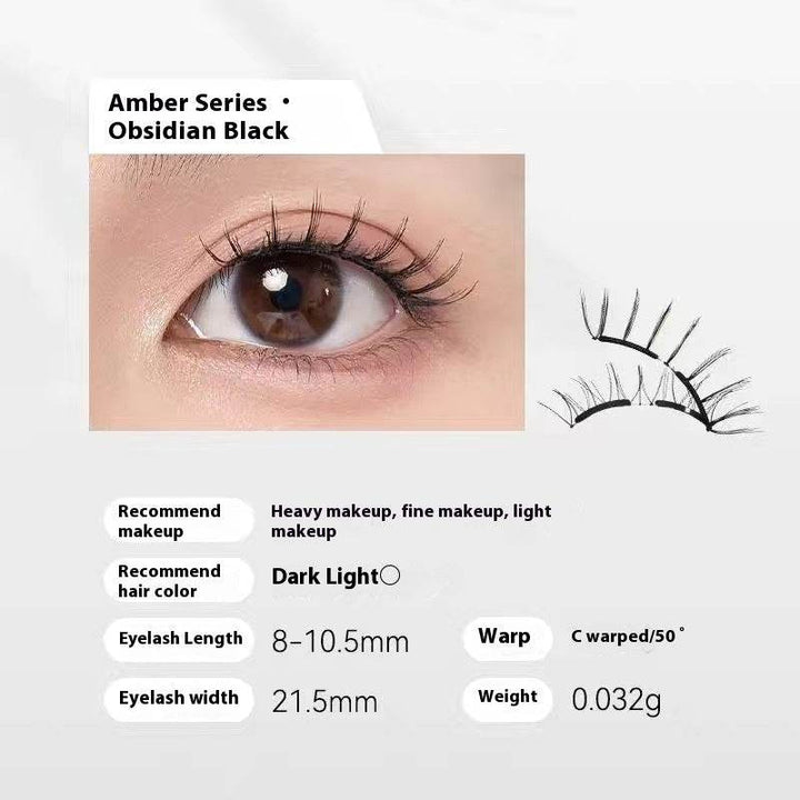 Magnetic Eyelashes Thick Zero Glue Long C Curved Eyelashes - ZEYTONCART