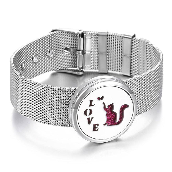 Stainless Steel Aromatherapy Bracelet Perfume Diffuser - ZEYTONCART