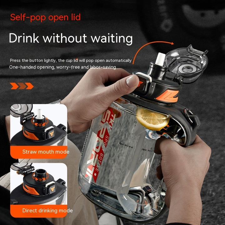 Sports Large Water Bottle Large Capacity Outdoor Portable Barrels High Temperature Resistant - ZEYTONCART
