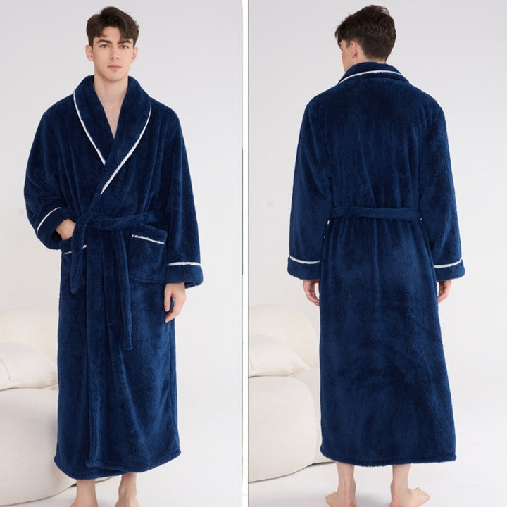 Autumn And Winter Thick Night-robe Couple Style - ZEYTONCART
