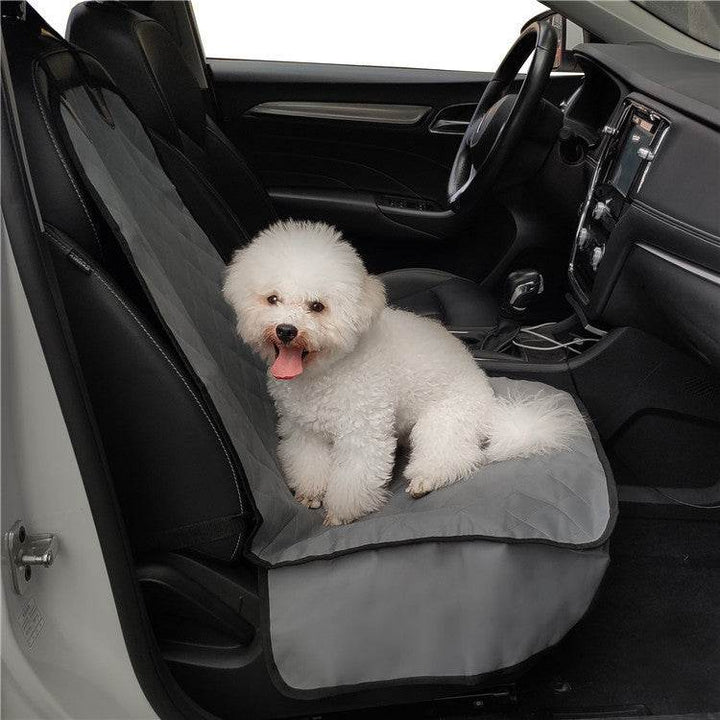 Pet Car Front Seat Cover Protector Waterproof Back Bench Seat Interior Travel Accessories Car Seat Covers Mat With Safety Belt - ZEYTONCART