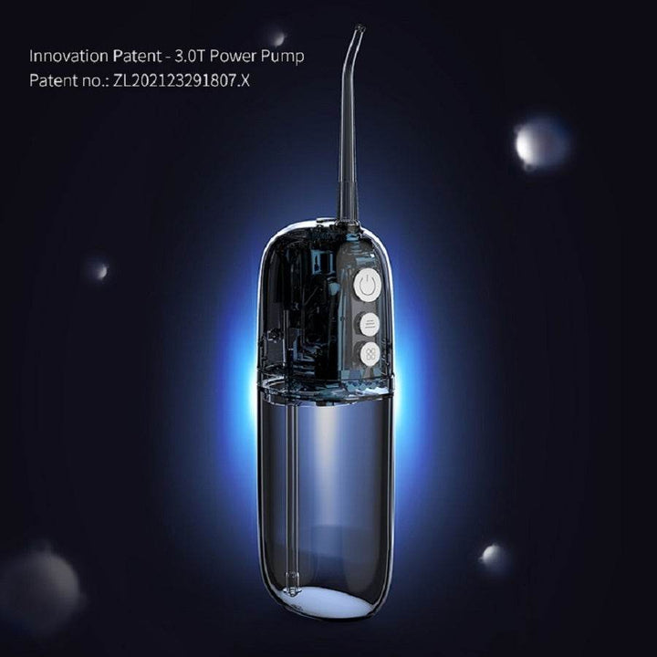 200ml Portable Flosser IPX7 Waterproof Electric Flosser USB Rechargeable Water Dental Picks With 4PCS Nozzle - ZEYTONCART