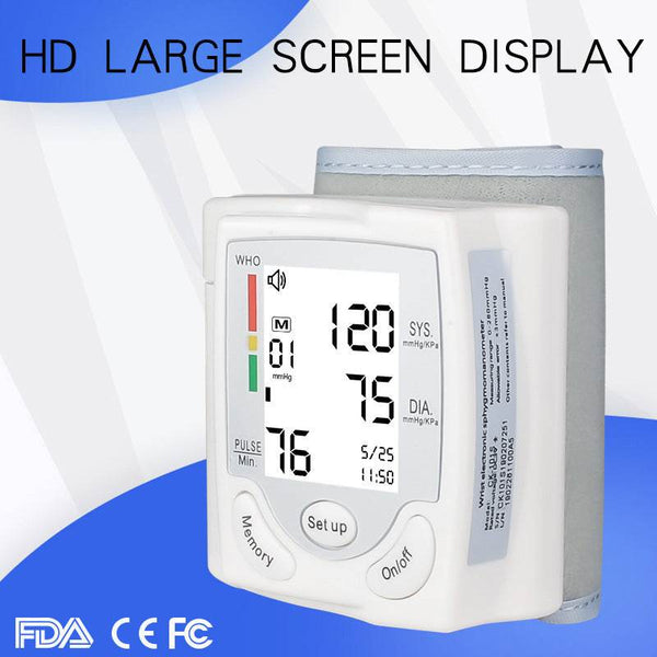 Electronic Blood Pressure Monitor English Wrist Measuring Instrument Gift - ZEYTONCART