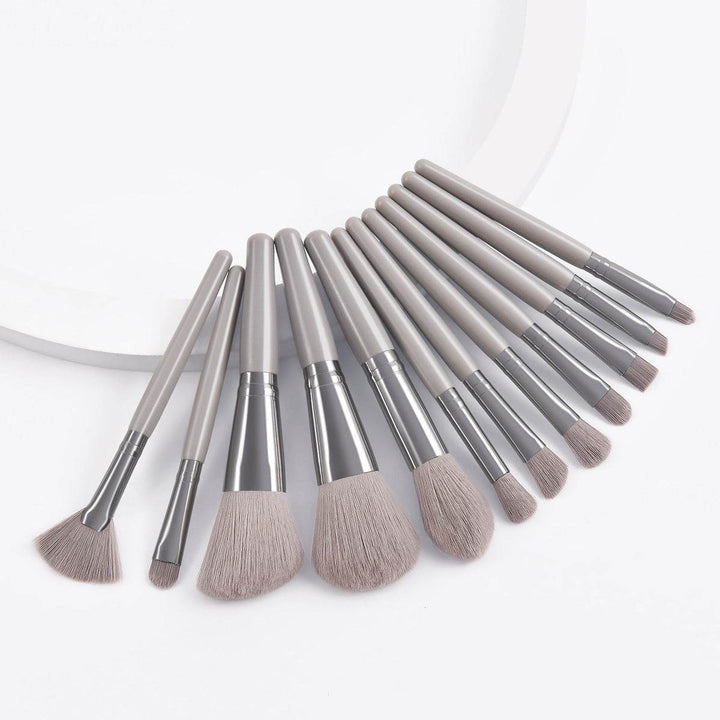 Set Of 12 Portable Makeup Brushes - ZEYTONCART