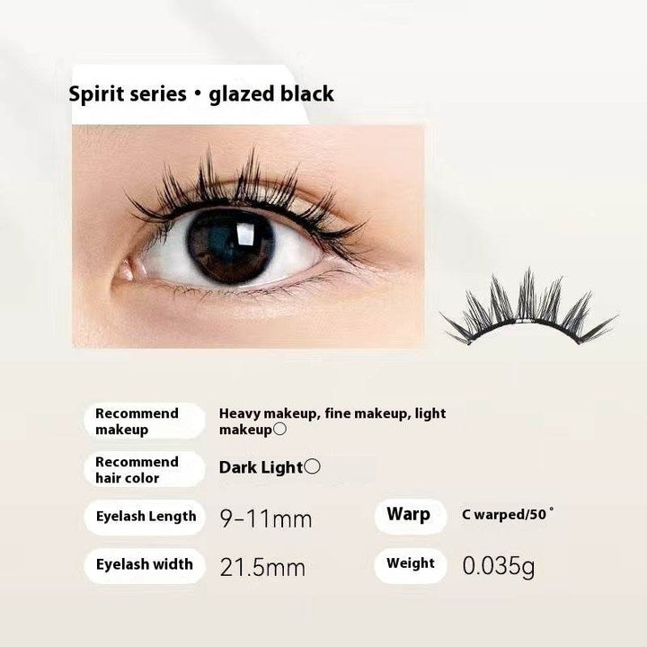 Magnetic Eyelashes Thick Zero Glue Long C Curved Eyelashes - ZEYTONCART