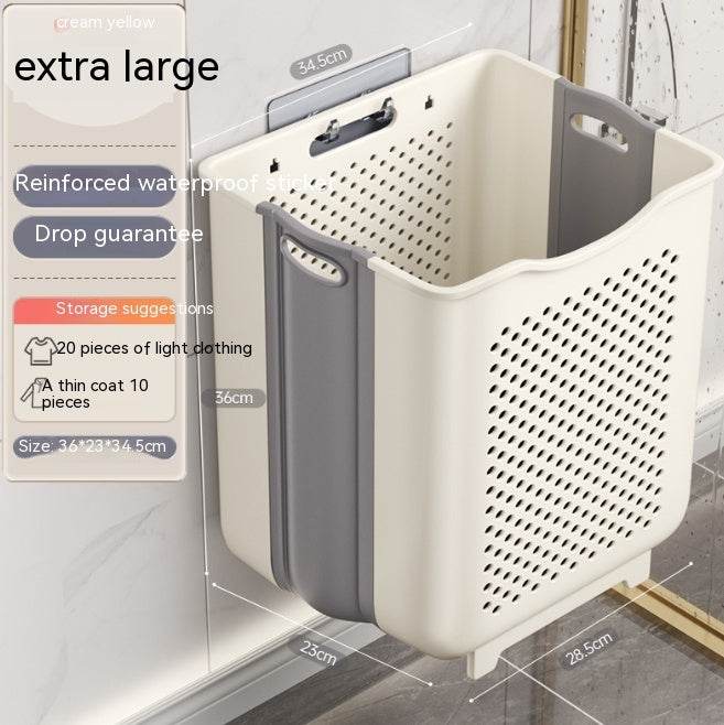 Wall-mounted Foldable Storage Basket - ZEYTONCART