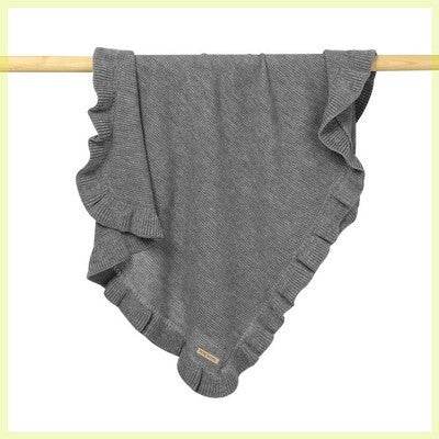 Knitted Baby Blankets Newborn Swaddle Wrap Ruffle - ZEYTONCART