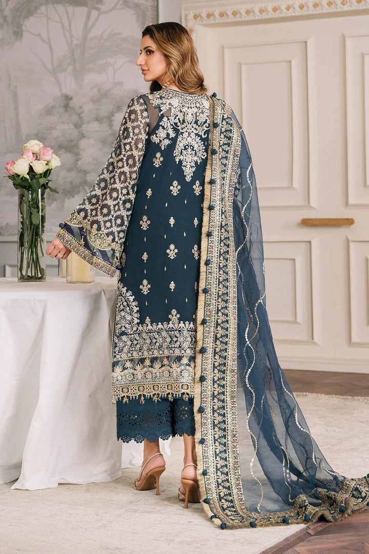 Luxurious 3-Piece Chiffon Ensemble EMBROIDERED CHIFFON CH12-01 UNSTITCHED - ZEYTONCART