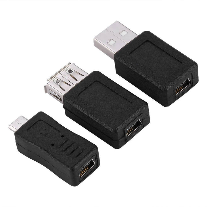 Pack of 10 Multiple USB2.0 Adapters Micro/Mini Male Female Converters Connectors - ZEYTONCART