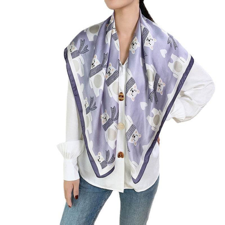 Fashion Silk Scarves Female Printing Hijab - ZEYTONCART