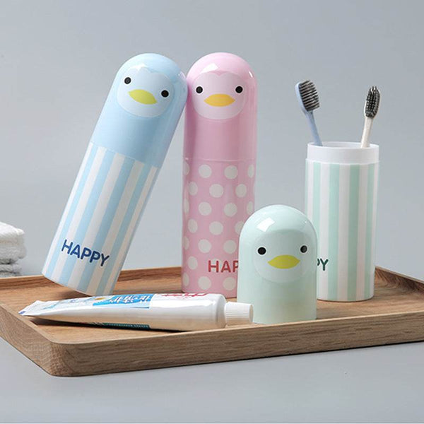 Plastic Outdoor Travel Supplies Travel Couple Toothbrush Cups - ZEYTONCART