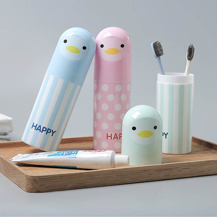 Plastic Outdoor Travel Supplies Travel Couple Toothbrush Cups - ZEYTONCART