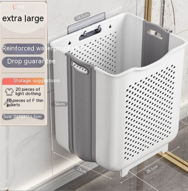 Wall-mounted Foldable Storage Basket - ZEYTONCART
