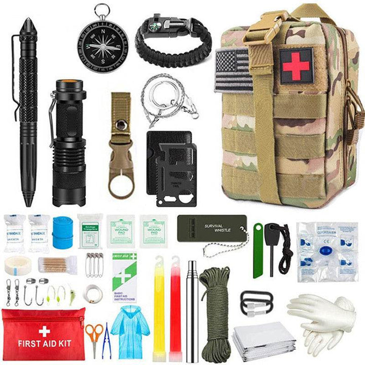 Wilderness Survival First Aid Outdoor Survival Emergency Kit - ZEYTONCART