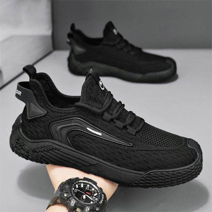 Breathable Flying Mesh Sports Shoes Casual Lightweight Lace-up Sneakers For Men - ZEYTONCART