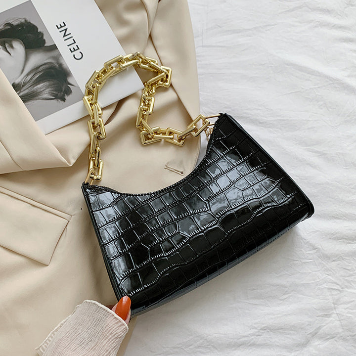 Fashion Acrylic Chain Underarm Bag - ZEYTONCART