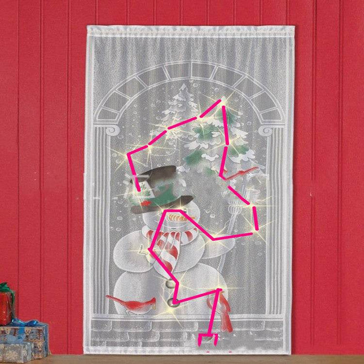 Merry Christmas Santa Claus Snowman Deer Christmas Present Christmas Curtains Vertical Blackout Curtains Living Room Bedroom - ZEYTONCART