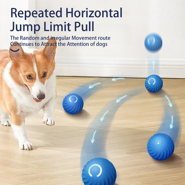 Interactive Bouncing Ball For Dogs,Automatic Smart Toy, Self-moving Rotating Stimulating Pet Entertainment, Noise-Reducing Urchin Cover,USB Rechargeable Dog Toy, Dog Electric Interactive Toy - ZEYTONCART
