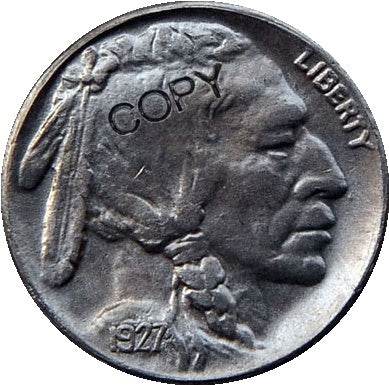 Handmade Real Coin Cloths Buckle American Indian - ZEYTONCART