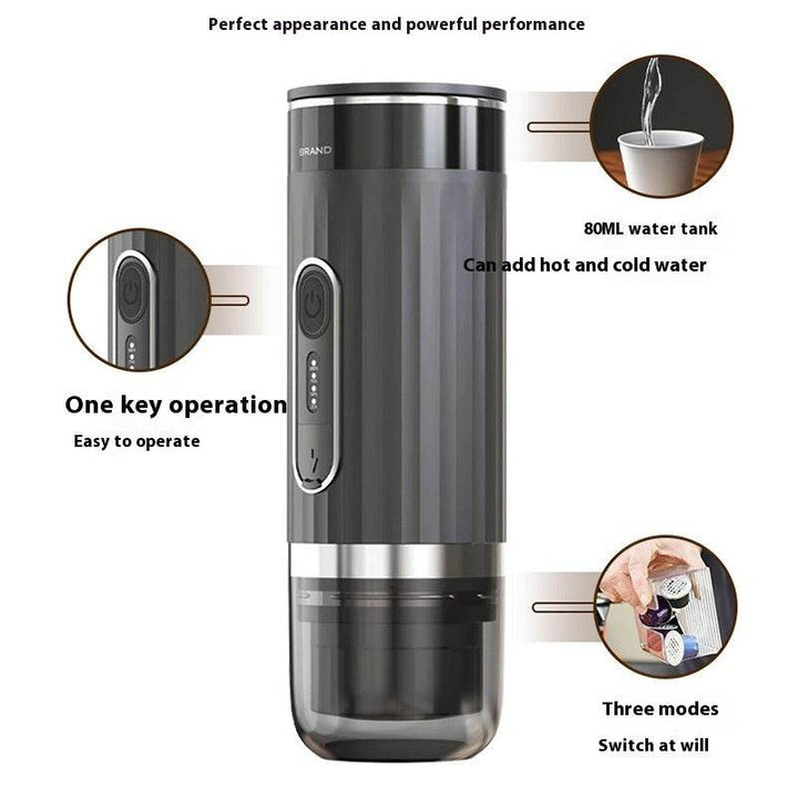 Portable Automatic Espresso Capsule Coffee Machine - ZEYTONCART
