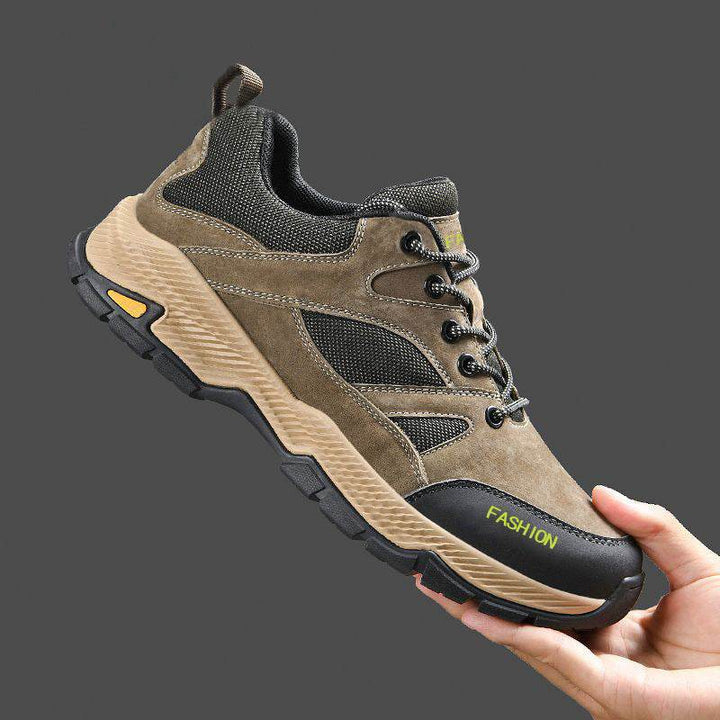 Lace-up Sneakers For Men Casual Breathable Outdoor Hiking Running Sports Shoes - ZEYTONCART