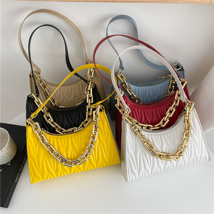 Fashion Acrylic Chain Underarm Bag - ZEYTONCART