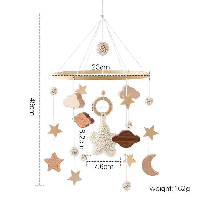 Hand Crocheted Wooden Nursery Wall Hanging - ZEYTONCART