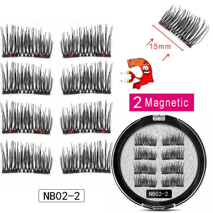 Man-made Fiber Segmented Magnetic  Eyelashes - ZEYTONCART