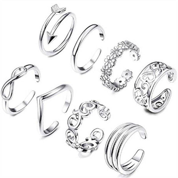 Feet Rings Foot Personality Charm Rose Simple Rings Women's   Rings - ZEYTONCART