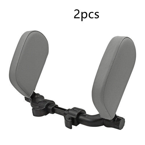 Car headrest pillow Sleep Adjustable Side Car Soft Travel Seat Headrest Auto Leather Support Neck Pillow Cushion car accessories - ZEYTONCART