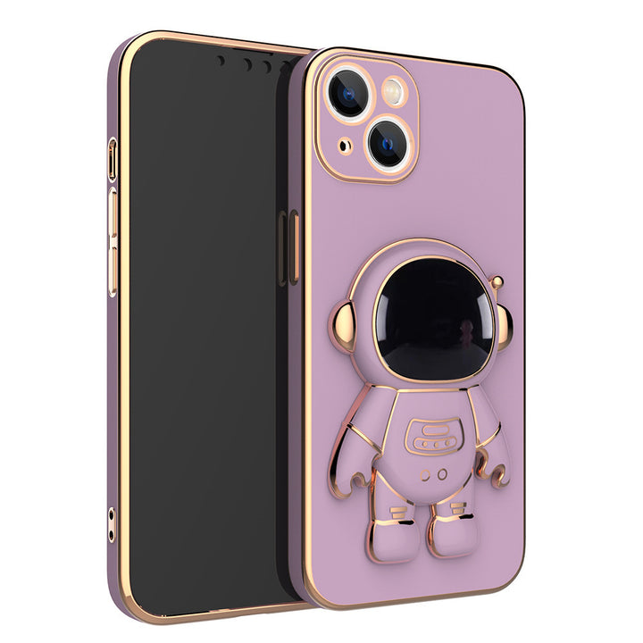 3D Astronaut Phone Case Anti-Drop Electroplating Bracket - ZEYTONCART