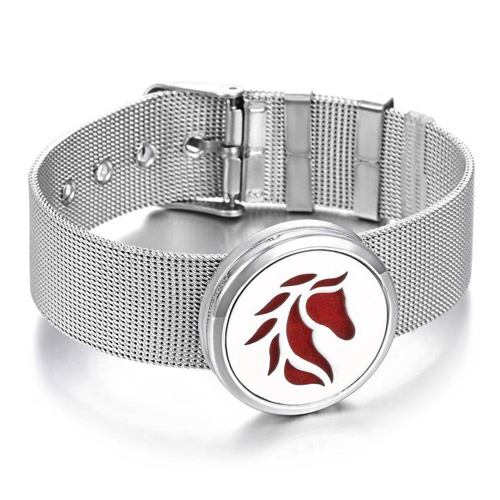 Stainless Steel Aromatherapy Bracelet Perfume Diffuser - ZEYTONCART