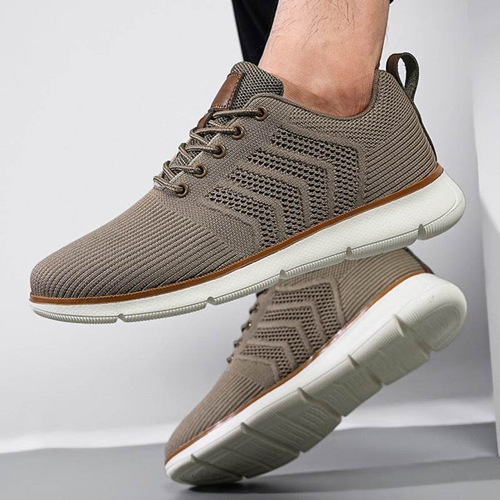 Fashion Lace-up Mesh Sneakers Casual  Flying Woven Walking Sports Shoes For Men - ZEYTONCART