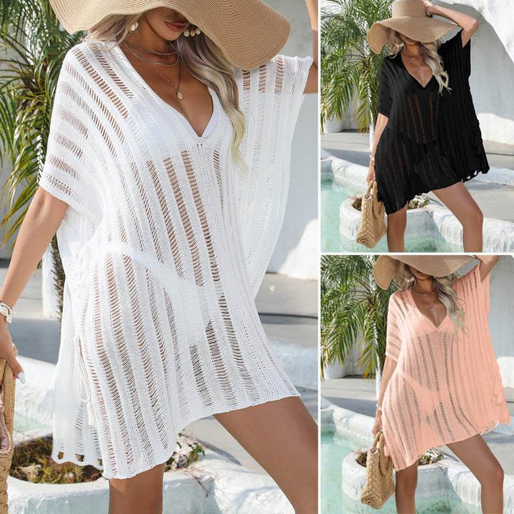 Hollow Sweater Loose Bikini Sun Protection Clothing For Women - ZEYTONCART