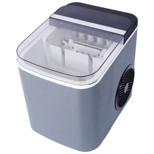 Ice Maker Countertop, Portable Ice Machine, Self-Cleaning Ice Makers With Basket And Scoop, 9 Cubes In 6 Mins, 26 Lbs Per Day, Ideal For Home, Kitchen,ETL And FDA Certificate. - ZEYTONCART