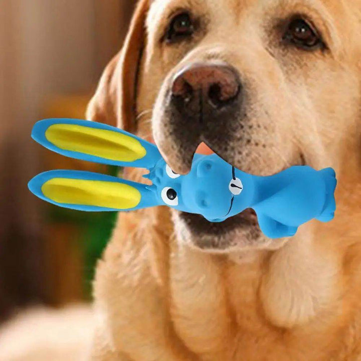 Pet Latex Toys Hippo Squeaky Toys Animal Latex Chew Toys Soft Interactive Dog Toys Crinkle Pet Supplies For Inside Dog And Pet - ZEYTONCART