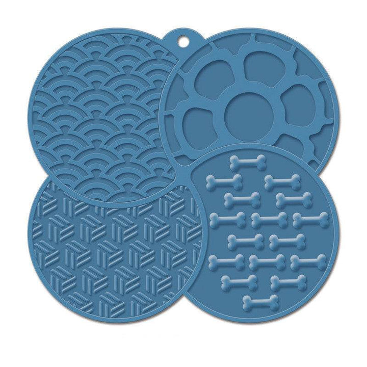 Cat Anti-choke Pet Slow Food Mat Dog Slow Food Feeding Mat Slow Feeding Coasters Suction Cup Silica Gel Pad - ZEYTONCART