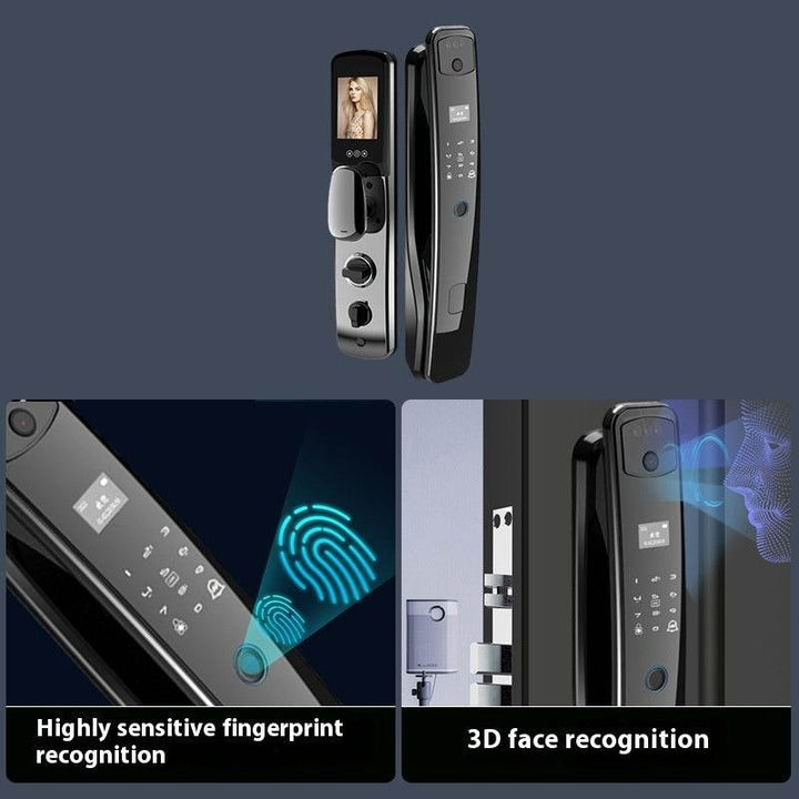 Home Fully Automatic Fingerprint 3D Facial Recognition Smart Lock - ZEYTONCART