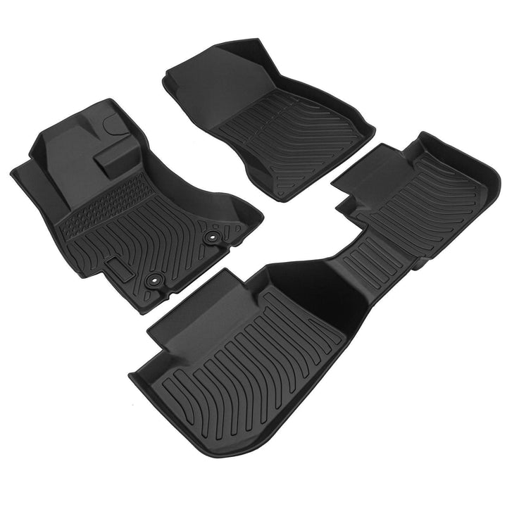 Car Floor Mats For 2012-2016 Impreza Black All-Weather TPE Rubber - ZEYTONCART
