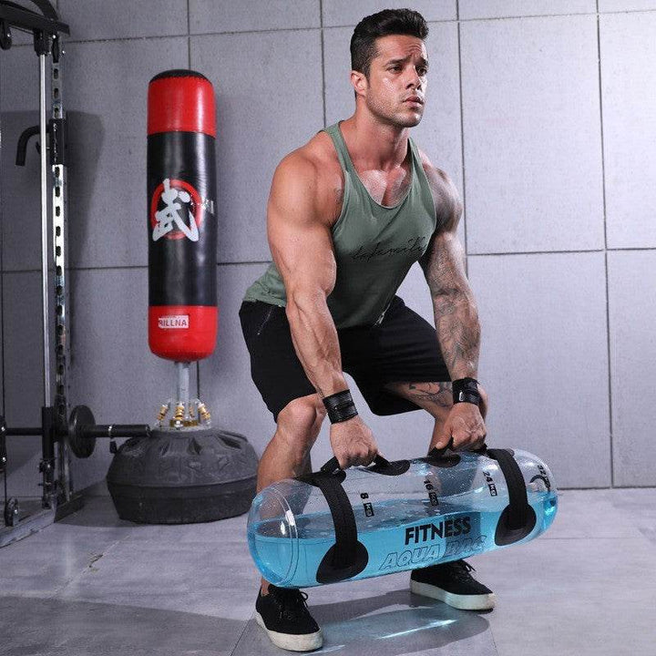 Transparent Cylindrical Weight-bearing Fitness Water Dumbbell Fitness Exercise Training Weightlifting Equipment - ZEYTONCART