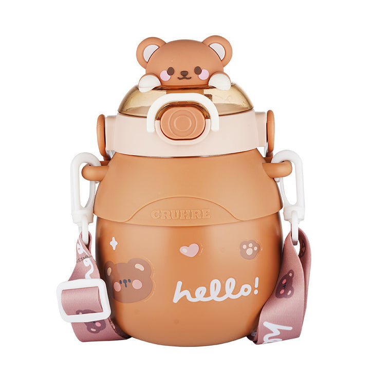 Pot Belly Water Cup Insulation Large Capacity Straw Kettle Portable And Cute - ZEYTONCART