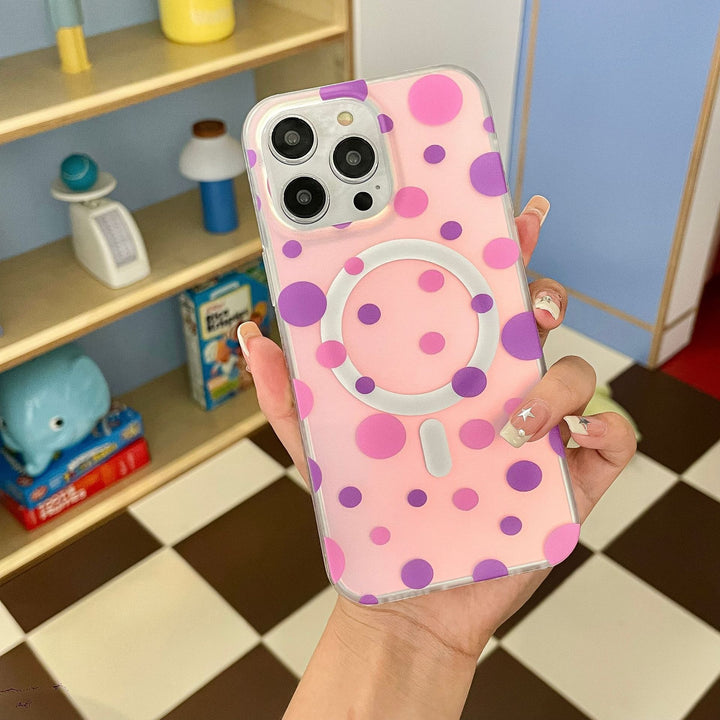 Magnetic Phone Case Wave Point Phone Case - ZEYTONCART