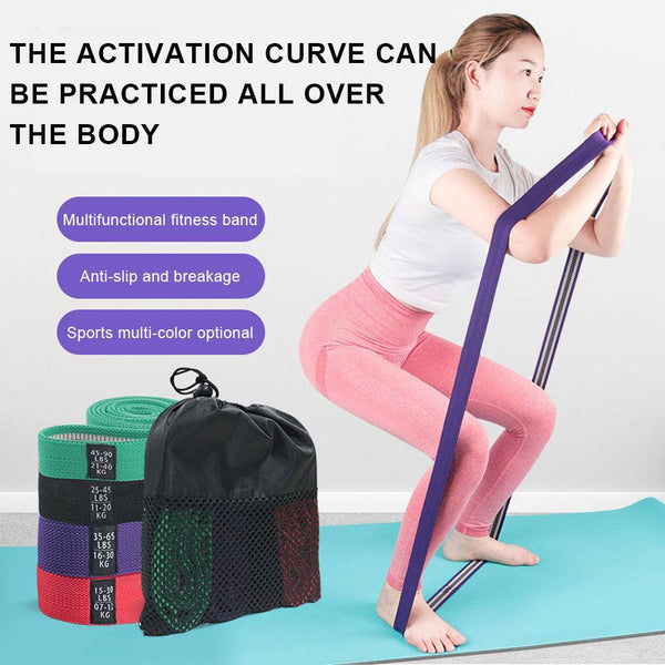 Fitness Long Resistance Bands Fabric Set Exercise Workout Elastic Bands For Pull Up Woman Assist Workout Bands - ZEYTONCART