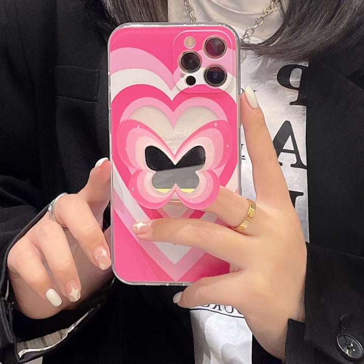 Color Butterfly Stand Silicone Phone Case - ZEYTONCART