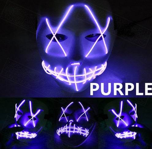 Halloween Led Glowing Full Face Mask - ZEYTONCART