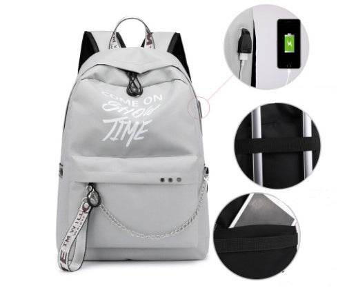 Primary school backpacks rechargeable casual backpacks - ZEYTONCART
