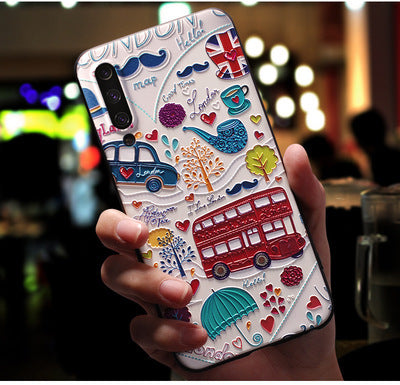 Compatible with Apple , Three-dimensional Embossed Phone Case - ZEYTONCART