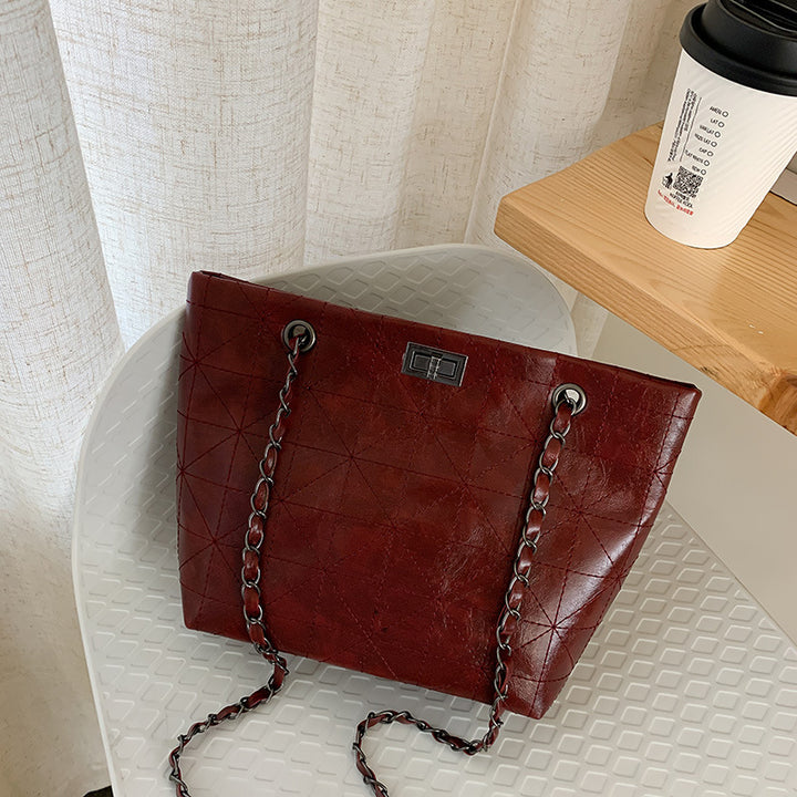 Chain fashion bucket bag - ZEYTONCART