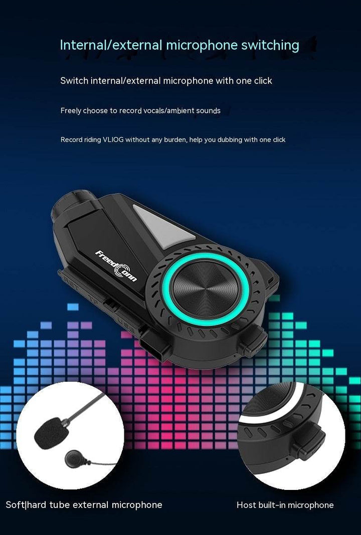 Motorcycle Helmet Intercom Bluetooth Headset Driving Recorder R3 - ZEYTONCART